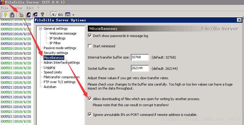 ps3 ftp filezilla port