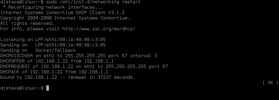 Ubuntu network configuration+Fixing “Failed to bring up eth0” in Ubuntu