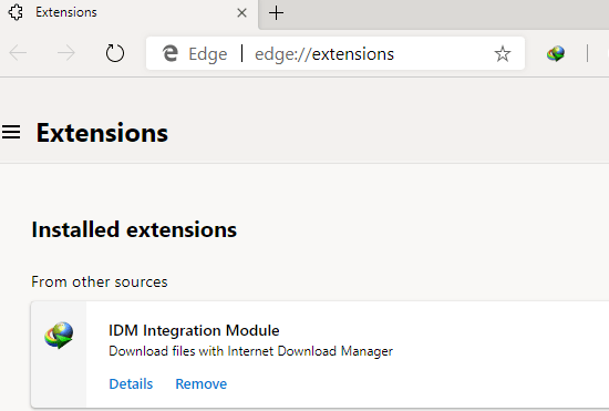 unable to add idm extension in google chrome