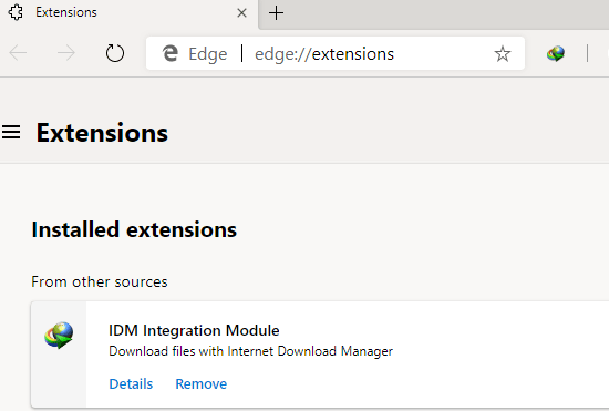 How to install IDM Extension in Chromium-based Microsoft ...