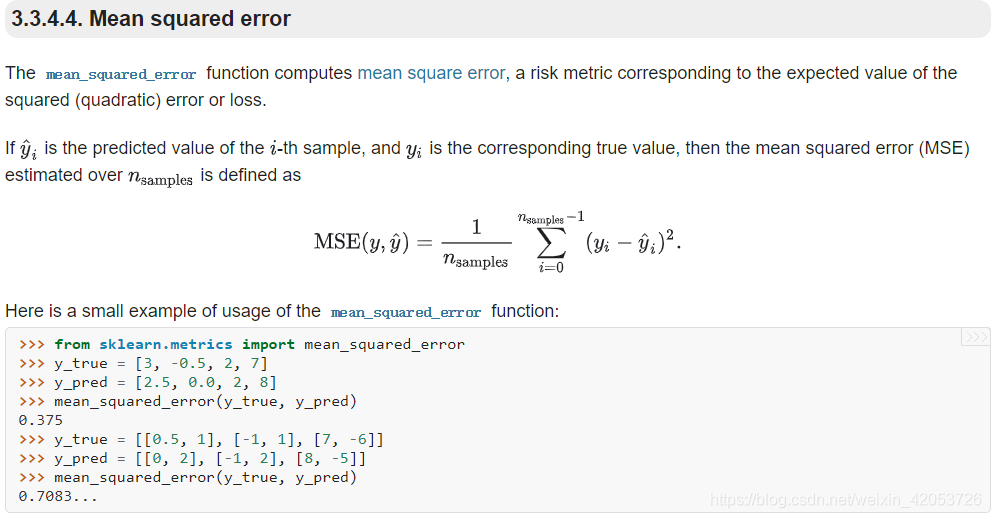 In Machine Learning The Prediction Errors In Sklearn Such As Mean 