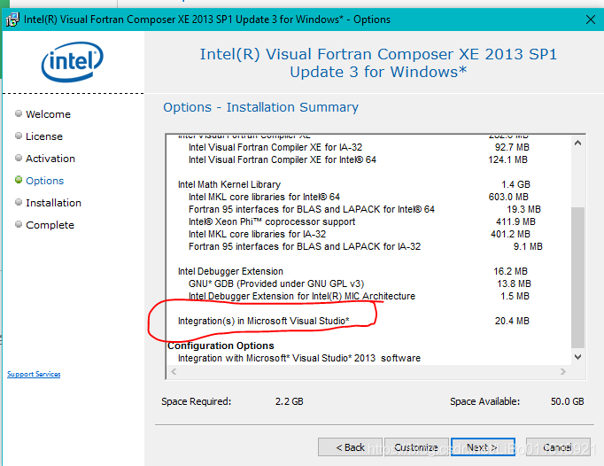 how to install intel visual fortran