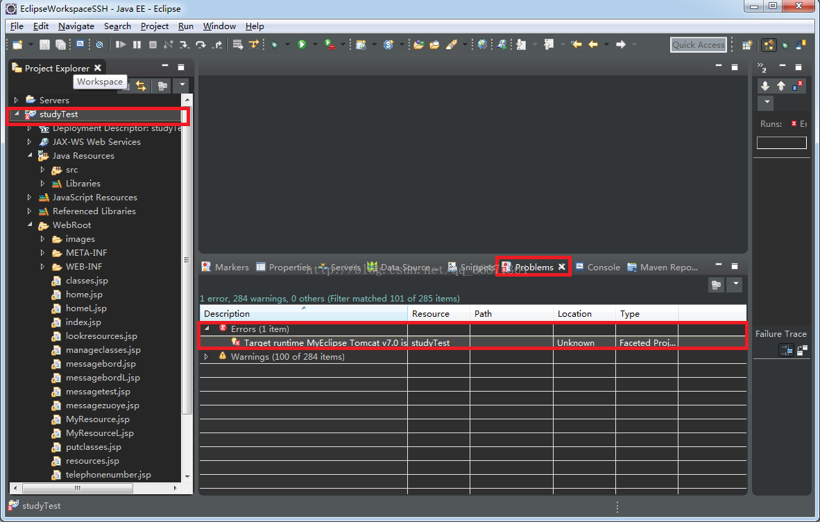 Solution of project error reporting in eclipse ProgrammerAH