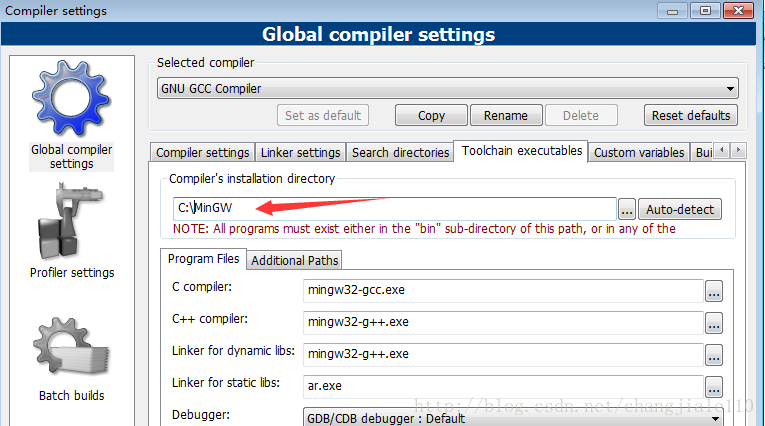 codeblocks gnu gcc compiler