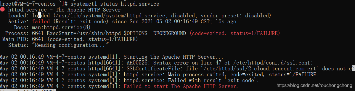 antique Insight Delicious httpd Run Error: Job for httpd.service failed because the control process  exited with error code. | ProgrammerAH