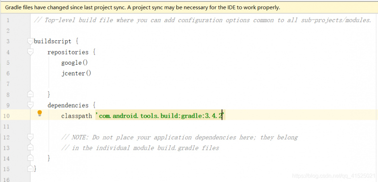 android studio gradle refresh failed peer not authen