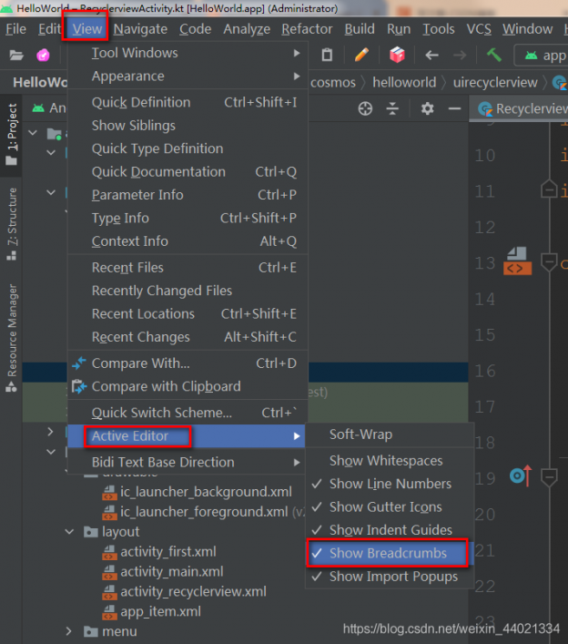 change theme android studio error