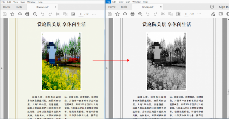 How To Convert Pdf From Color To Grayscale